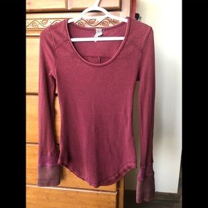 Free People long sleeved thermal top